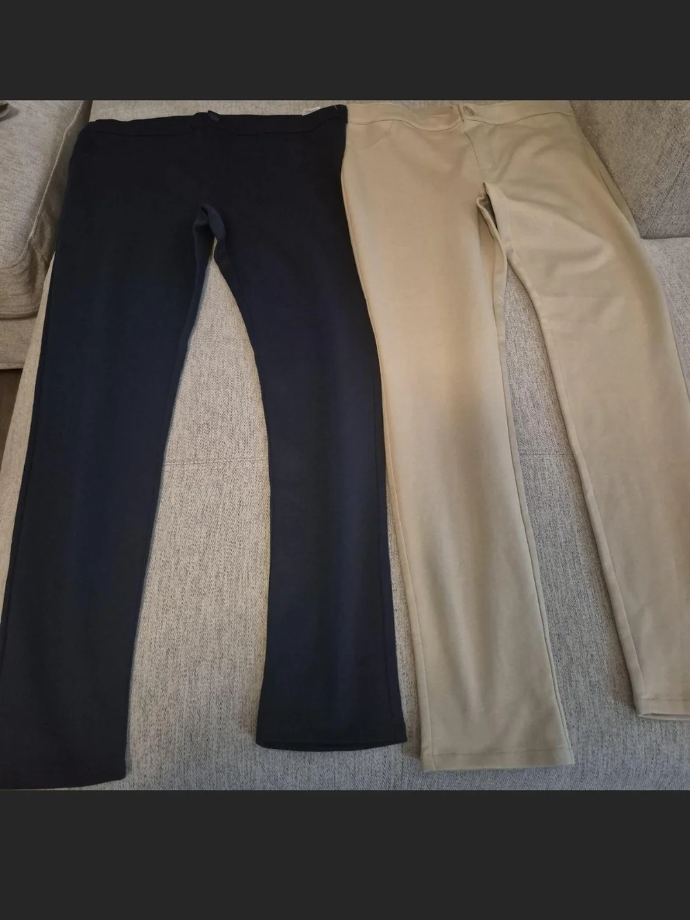 Old Navy Blue and Tan Girls Stretch Leggings - 18 Plus